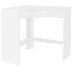 Mesa Escrivaninha de Canto com 1 Gaveta ME4169 Branco Tecnomobili