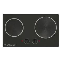 Fogão Elétrico Embutir Gourmet 2 Bocas 220V Safanelli Preto, 220V