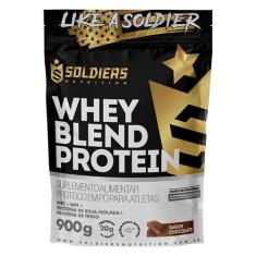 Whey Blend Protein Concentrado e Isolado - 900g - Soldiers Nutrition, 