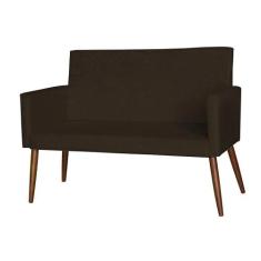 Sofá Namoradeira Suede Pés Palito Sala Oferta - Apr Decor - King Lar, 