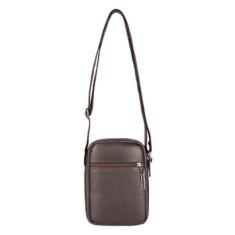 Bolsa masculina shoulder bag de couro Pietro-Masculino