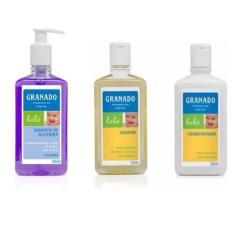 Kit Higiêne do Bebê Shampoo + Condicionador + Sabonete Lavanda - Grana