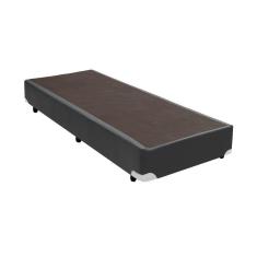 Base Box Solteiro Sintético Marrom - 30x78x188