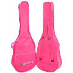 Capa Simples Rosa Para Violão Infantil Giannini Com Alças