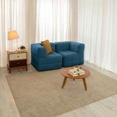 Sofá Guldi Popup com 2 Módulos Canto Linho Azul