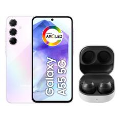 Smartphone Samsung Galaxy A55 128GB Rosa - 5G + Galaxy Buds FE Fone de