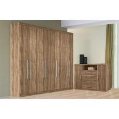 Guarda Roupa Master 8.4 + Cômoda Master 2.4 Atacama - Santos Andirá