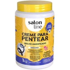 Creme Para Pentear Salon Line Brilho Umidificado 1Kg