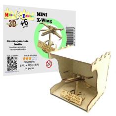 Brinquedo Quebra Cabeça 3D MINI NAVE STAR WARS X-Wing - Monte & Eduque