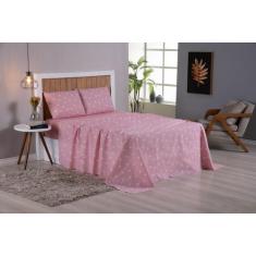 Jogo De Cama King Lençol 4 Peças Percal Estampado 200 Fios - Bela Casa