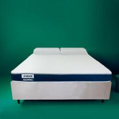 Cama Box com Colchão Queen Guldi Duplo D28 e 2 Travesseiros Guldi Soft