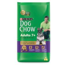 Ração Purina Dog Chow Cães Adultos 7+ Frango E Arroz 15Kg - Nestlé pur