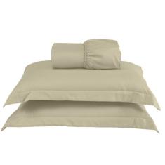 Jogo de Lençol King 3 Peças Percal 300 Fios Charme com Aba Americana -