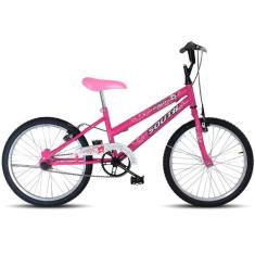 Bicicleta Infantil Aro 20 South Grazzy meninas, Rosa, Único