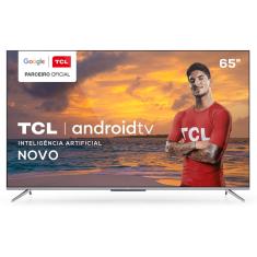 'Smart Tv Led 65 Polegadas Uhd 4K 65P715 Android Comando De Voz Hdr Tcl