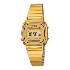 Relógio Casio Feminino Digital Vintage Dourado LA670WGA-9DF
