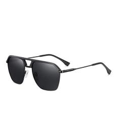 Óculos de Sol Polarizados Oley Quadrados Com Proteção uv400 Y2239 (Preto)