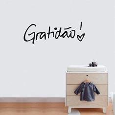 Adesivo De Parede Decorativo Gratidão 60x25cm