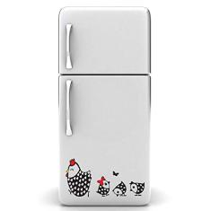 Adesivo de Geladeira Galinha D Angola e Pintinhos