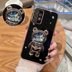 Capa de telefone macia de astronauta para Samsung galaxy A32 A52 A52S A72 A51 A71 A20S A21S A22 A54 A34 A53 A73 A33 A23 A14 A13 A50 30 Capa, preta, para A7 2018 A750