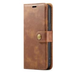 Capa de telefone de couro magnético destacável para iPhone 15 12 13 11 14 Pro Max XS XR X SE 2022 8 7 Plus Capa porta-cartão carteira, marrom, para iPhone 11 (6,1 polegadas)