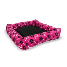 Cama Pet Para Cães e Gatos 60x60cm c/ Zíper Caminha Pet Lavável com Fu