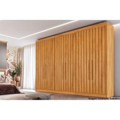 Guarda Roupa 6 Portas Potente c/6 Gavetas e Ripadas Peroba - Europa