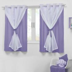 Cortina Pequena Infantil 2,00X1,70 Quarto de Menina Teen - Casa Impéri