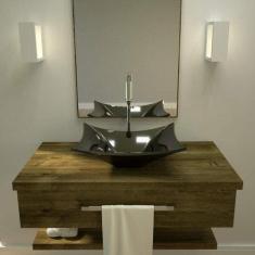 Cuba de Apoio para Banheiro L38 Lux Retangular Folha Compace