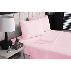 Lençol CASAL 4 peças para Cama Box 200 fios 100% Algodão - LF EXOVAIS,