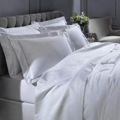 Lençol Percal 1000 Fios 100% Algodão Egípcio Acetinado Casal - Casa Bl