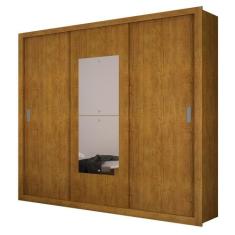 Guarda Roupa Casal 3 Portas Veneza Premium Rufato, Imbuia