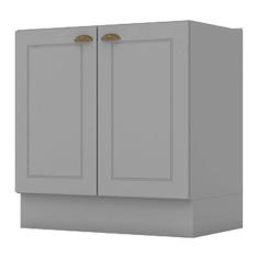 Balcão 2 Portas 80 cm Americana Cinza – Henn