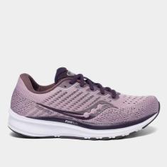Tênis Saucony Ride 13 I Feminino, Rosa, Lilás, 34