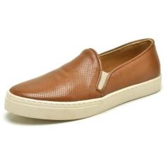 Tenis Slip On Iate Couro Feminino Calce Facil Moderno Palmilha Conforto-Feminino