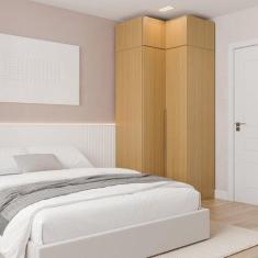 Guarda-Roupa Modulado de Canto 2 Peças 4 Portas Jade CabeCasa MadeiraM