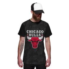 Camiseta Chicago Bulls Camuflada Exclusiva - Di Nuevo, Preto, XXG