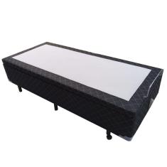 Cama Box Baú Solteiro AColchões Poliéster Preto 41x78x188