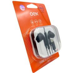 Fone com Microfone INTRA Auricular USB-C BLAND OEX FN210 Preto