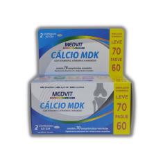Suplemento Alimentar Medvit Cálcio Mdk Com 70 Comprimidos
