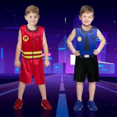 Fantasia Infantil Conjunto Menino Para Bloquinho de Carnaval - Fantasi