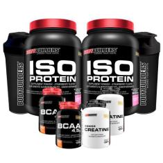 Kit 2x Iso Protein 900g + 2x BCAA 4.5 100g + 2x Power Creatina 100g + 