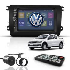 Kit Central Multimídia Mp5 2 Din Espelha Dvd Câmera de Ré Saveiro G7 -