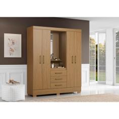 Guarda Roupa Casal Capelinha Com Espelho Paris Atacama - Aramóveis