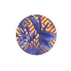 Sousplat Folhagens Geométricas 2 - NSW, 1 Peça, com base