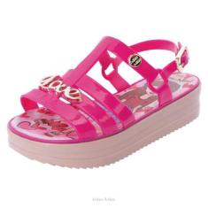 Sandália Infantil Feminina Plataforma Love Miss Miss, 27/28, Colorido