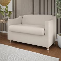 Sofá Namoradeira 2 Lugares Tilla em Suede