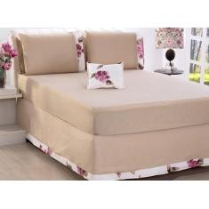 Jogo De Lençol Queen Size 05 Peças Avelã - Deccoralle