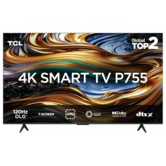Smart TV TCL 55 Polegadas LED 4K P755 WiFi Bluetooth Google TV HDR10+ Dolby Atmos Vision 55P755