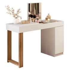 Escrivaninha Penteadeira Marih 121 cm Branco Cinamomo Mell MBL